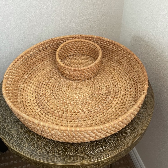 Dining Rattan Serving Tray Platter Poshmark